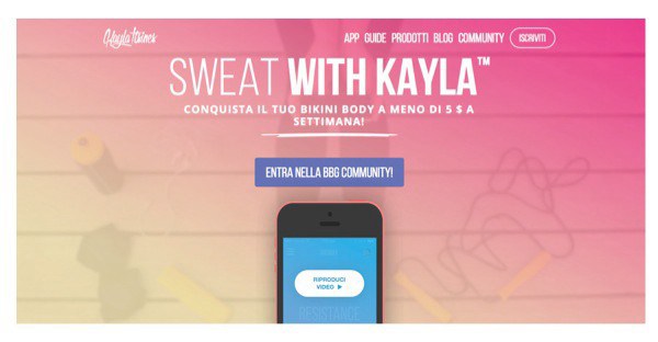 sweat with kayla